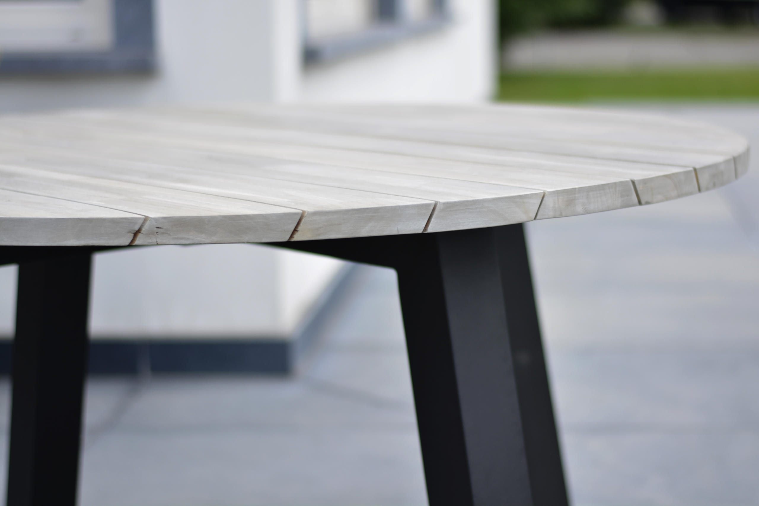 Scandic 4 Seat dining set with 130cm Derby Teak Top Table