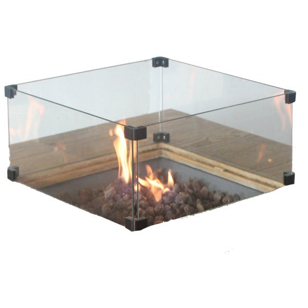 Altair firepit Glass Screen